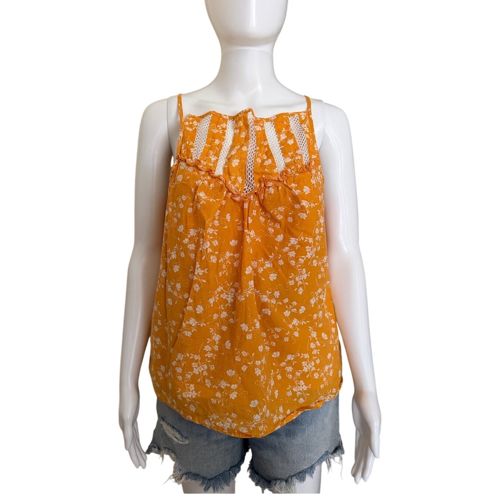 Maeve for Anthropologie Martell Halter Top Size Small